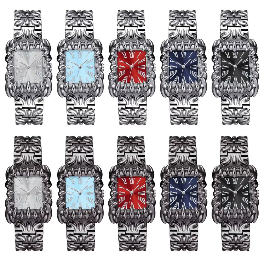 ZBJP Armbanduhr Quarz, Edelstahl, Silber, Rechteckig, Unisex - Bild 5