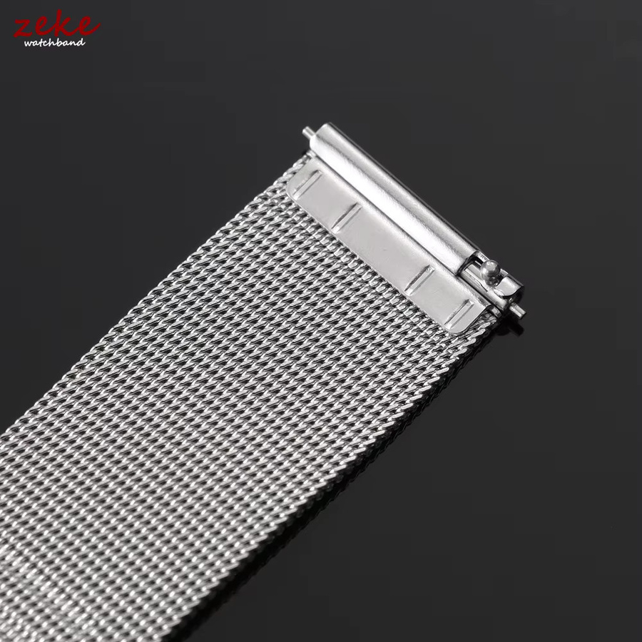 crazyband Uhrenarmband Edelstahl, Silber, Unisex - Bild 5