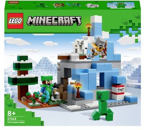 LEGO Minecraft Die Vereisten Gipfel 21243 Set mit Höhle, Berg und Taiga für Kinder ab 8 Jahren