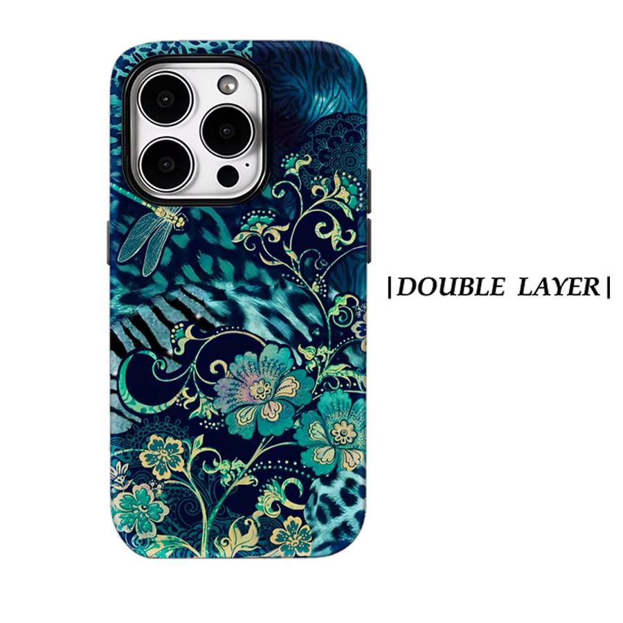 Potdemiel Magnetische Handyhülle Dschungel-Libelle für iPhone 17 16 15 14 13 Pro Max Plus, Mehrfarbig - Bild 7