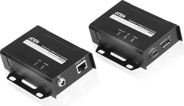 ATEN VE901 HDBaseT Video/Audio Erweiterung mit DisplayPort in Schwarz für Reichweiten bis zu 70 m - Bild 1