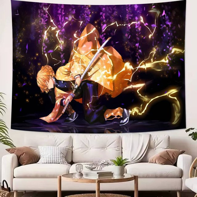 BaiTu Clothes Anime Demon Slayer Wandteppich in Multicolour, B: 150 cm, H: 150 cm - Bild 1