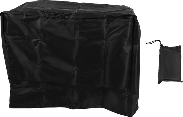 CosyHome Generatorabdeckung mit Belüftung aus silberbeschichtetem Oxford-Polyester, regendicht und sonnenbeständig, Schwarz, B/T/H: 81 x 61 x 61 cm - Bild 1
