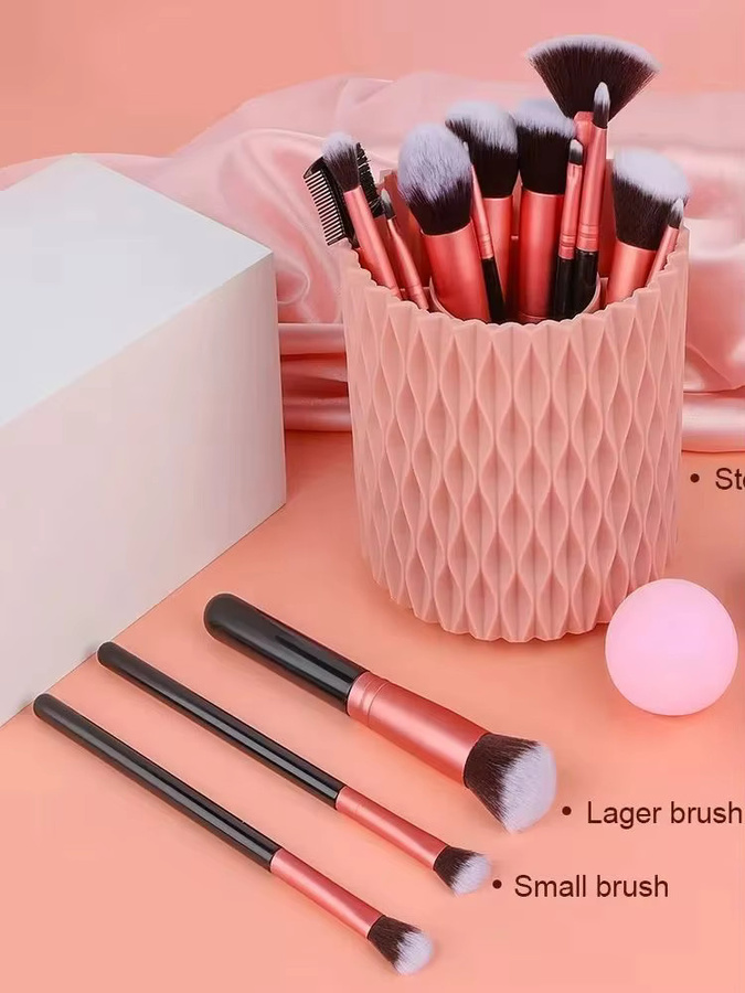 RUNTOIN Make-up-Pinsel-Set, 14-16-teilig, Damen, für Gesicht und Augen - Bild 5