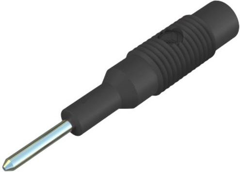 Hirschmann Test & Measurement MZS 2 Übergangsstecker Stecker 2mm auf Buchse 4mm Schwarz - Bild 1