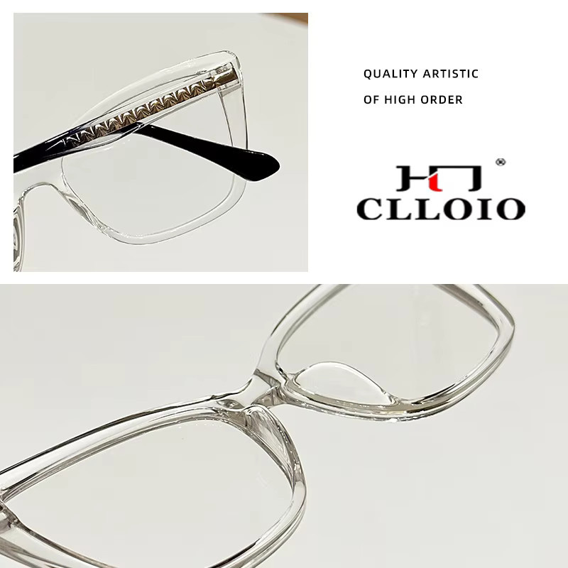 CLLOIO Korrektionsbrille Schmetterlingsrahmen, Damen, Vollrand, Kunststoff - Bild 2