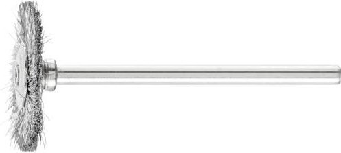 PFERD Miniatur-Rundbürste RBU aus Stahl mit Drahtstärke 0,10 mm in Silber - Bild 1