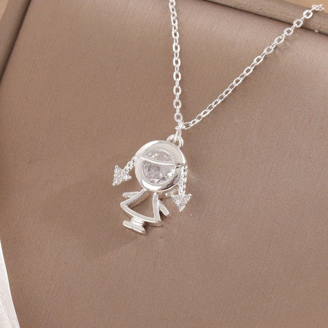 GaGa-Duck Halskette, 925 Silber, Diamant, Zirkonia, Kinder - Bild 1