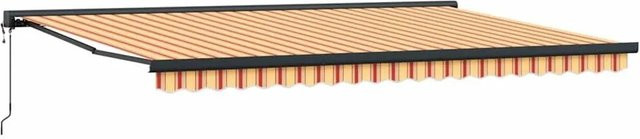 vidaXL Markise in Gelb-Orange mit modernem Design aus Polyester und Aluminium, B/T/H: 500 x 300 x 165 cm - Bild 1