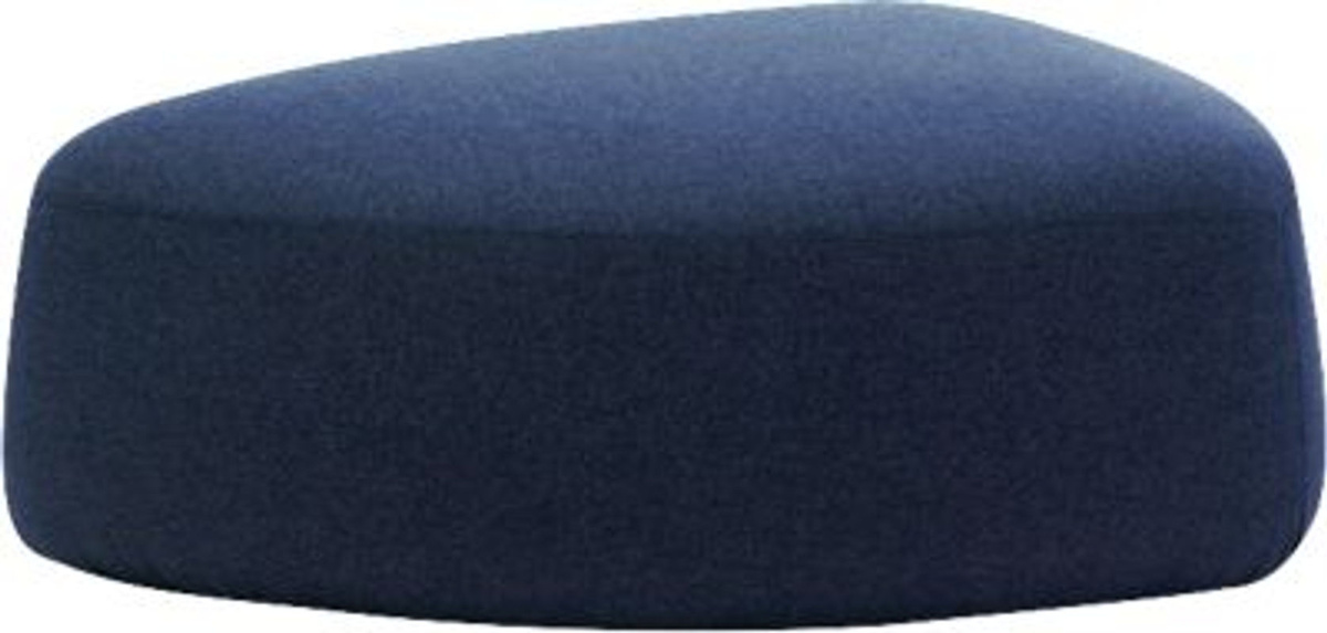 Leyform GOGO Pouf Polstermöbel oval in Dunkelblau mit Stoffbezug, B: 124 cm, T: 109 cm, H: 44 cm - Bild 2