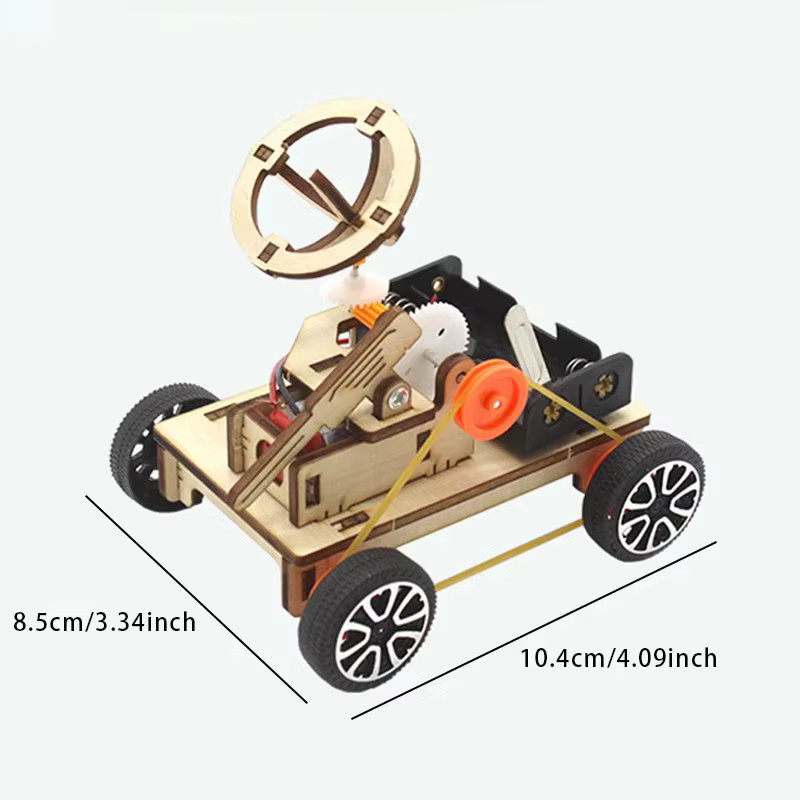Meade DIY Battlefield Radar Fahrzeug Modell Puzzle, Holz, Bunt / Mehrfarbig - Bild 4