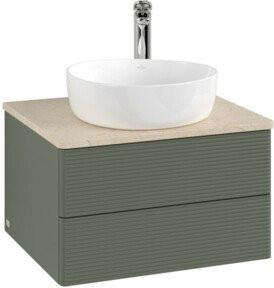 V&B Waschtischunterschrank Antao mit Frontstruktur, lackiert, B/T/H: 60 x 36 x 50 cm - Bild 1