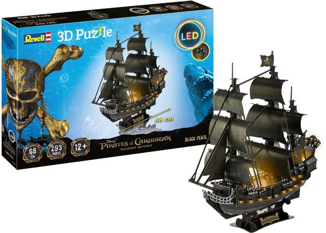Revell 3D-Puzzle Black Pearl LED Edition mit LED-Beleuchtung 1-teiliges Set - Bild 2