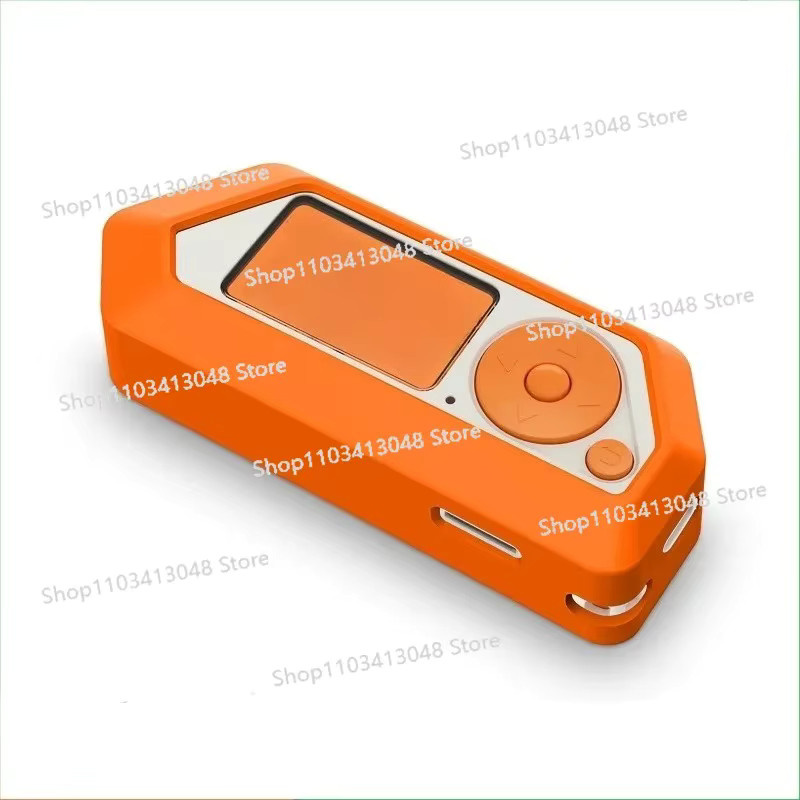 Flipper Silikonhülle für Flipper Zero in Orange mit Delfin-Design - Bild 2