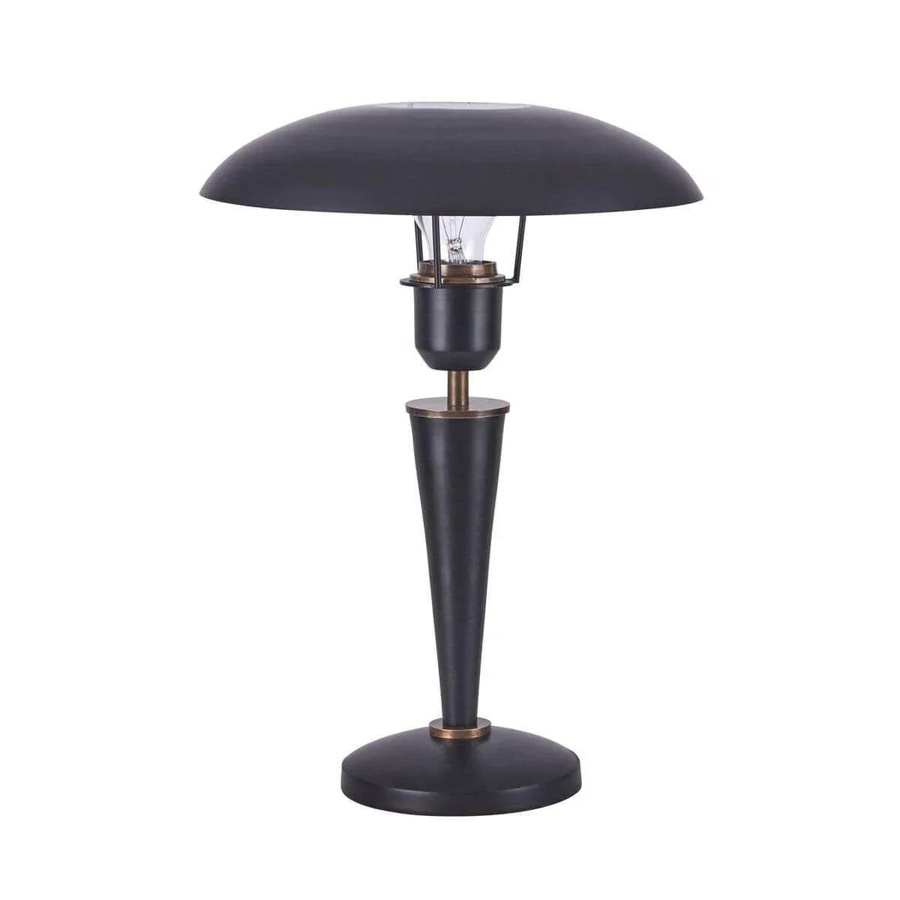 House Doctor Tischlampe Opal in Schwarz mit E27 Fassung, Höhe: 34 cm - Bild 1
