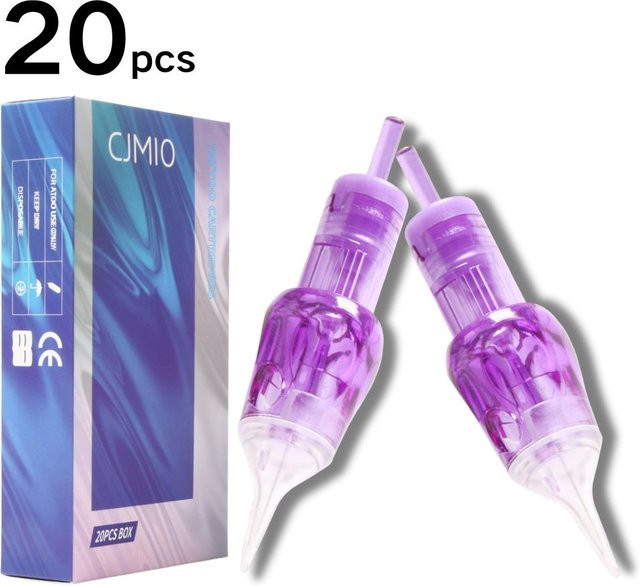 cjmio Tattoo-Cartridge-Nadeln Round Liner Shader, 20 Stück, Unisex - Bild 1