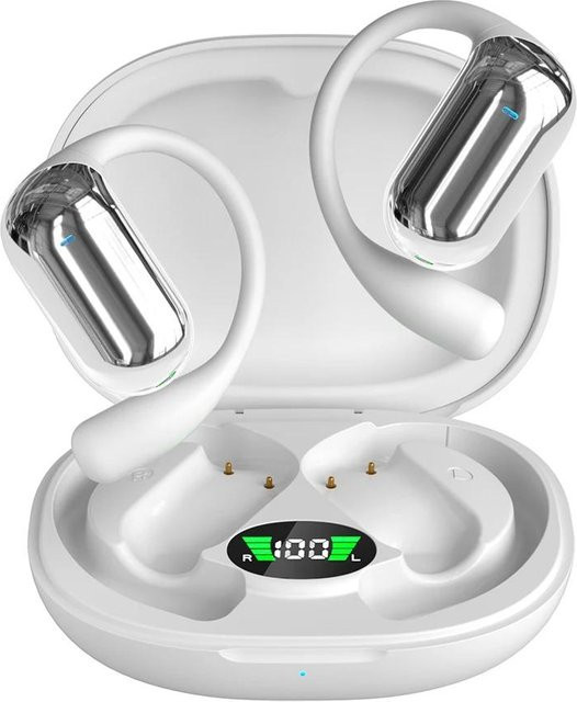 Kimi Mall KI Übersetzer Ohrhörer in Weiß mit Echtzeit-Sprachübersetzung für 144 Sprachen, kabellose Bluetooth In-Ear Kopfhörer mit Geräuschunterdrückung - Bild 1