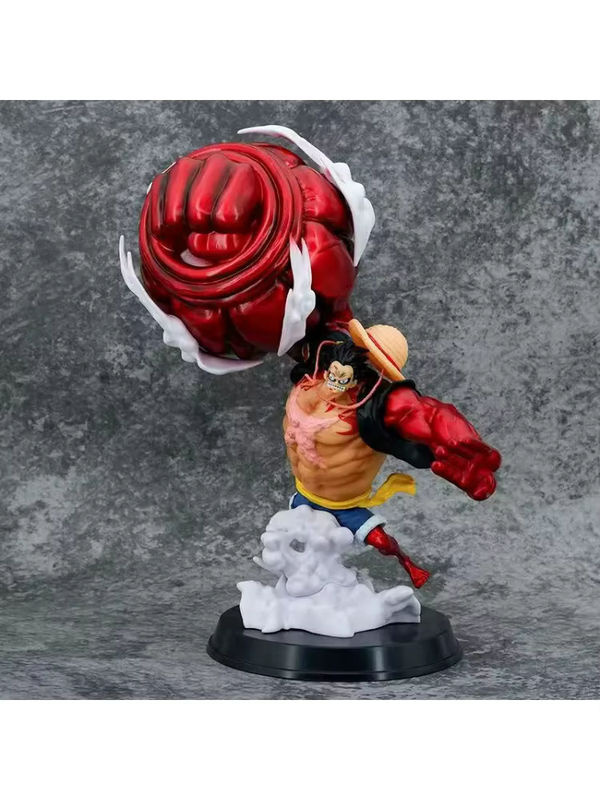 Bandai One Piece Ruffy Great Saruwang Gun 4. Gang Big Fist Anime Actionfigur aus Kunststoff, mehrfarbig, Höhe: 30 cm - Bild 4