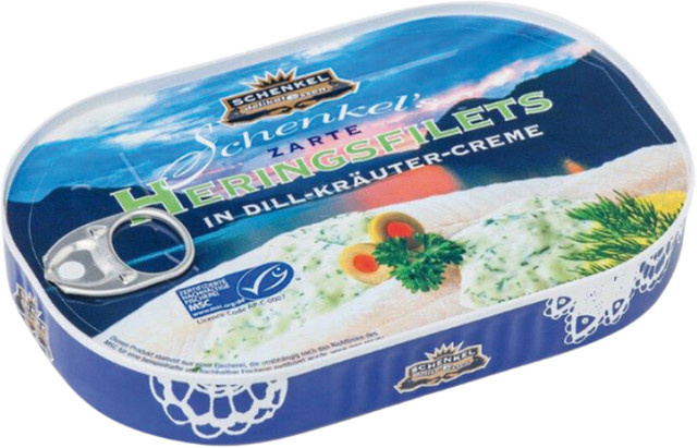 Schenkel Heringsfilets MSC in Dill-Kräuter-Creme 200 g - Bild 1