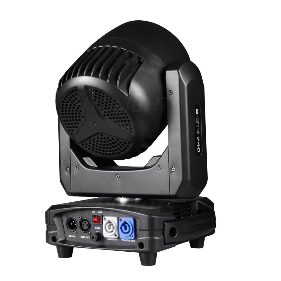 2 Stück HYULIGHTS Bee Eye Moving Head LED Bühnenbeleuchtung mit 7x40W RGBW 4in1 Effekt in Schwarz - Bild 2