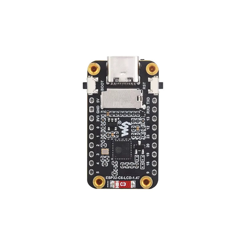 SHCHV ESP32 C6 Entwicklungsboard mit 1,47 Zoll LCD-Display, RGB-LED, WiFi 6 und Bluetooth, Schwarz, 4 MB oder 16 MB Speicher, kompatibel mit Arduino und LVGL - Bild 2