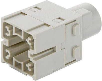 HARTING Doppelmodul 1 Crimpen in Weiß - Bild 1