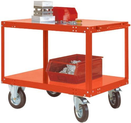Manuflex Tischwagen TT1073.2001 in Rotorange (RAL 2001), B/T/H: 120 x 70 x 85 cm - Bild 1