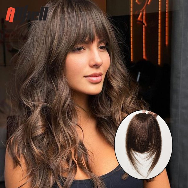 HAIRCUBE Pony Haarteil, 11,4 cm, dunkelbraun, glatt, Damen - Bild 1
