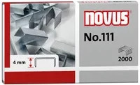 NOVUS Heftklammern No. 111 aus Stahl in Silber - Bild 1