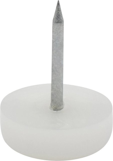 Wagner Nagelgleiter-Set EH0917 aus Kunststoff in Weiß, 4-teilig, Durchmesser: 18 mm, Höhe: 6 mm - Bild 1