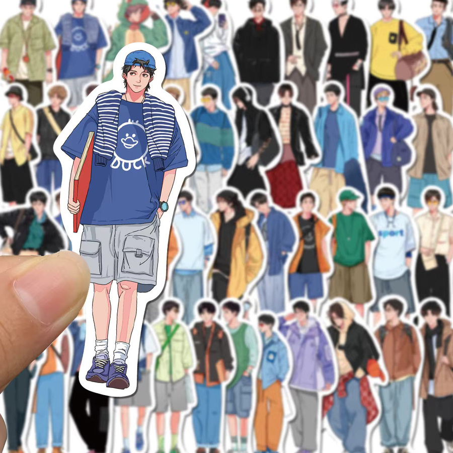 Charile Cartoon-Sticker, multicolor, 10-teiliges Set - Bild 3