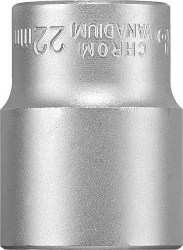 kwb Steckschlüsseleinsatz 22 mm mit 1/2 Zoll Antrieb aus Chrom-Vanadium in Silber - Bild 1