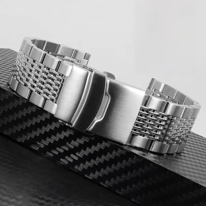 HQstrap Uhrenarmband Mesh-Edelstahl, Silber, Unisex - Bild 3