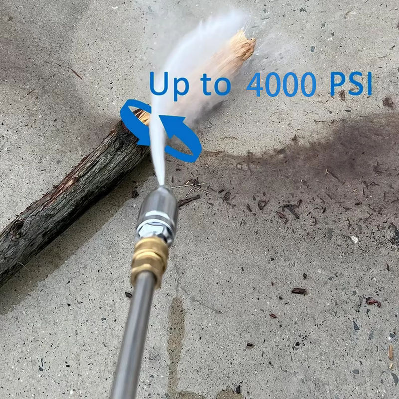 Kaikarai Turbodüse für Hochdruckreiniger mit 7 Düsenspitzen und Halter, drehbar für heißes und kaltes Wasser, 1/4 Quick Connect, 4000 PSI - Bild 6