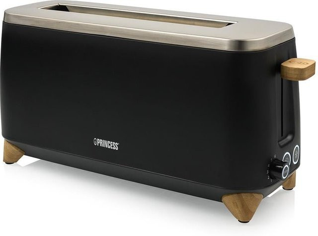 Princess Pure Toaster 1000 W Schwarz Silber - Bild 1