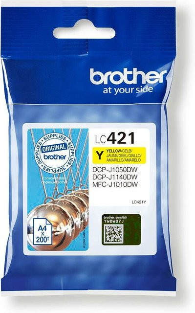 Original Brother Tintenpatrone LC-421Y Gelb für Inkjet-Drucker - Bild 3
