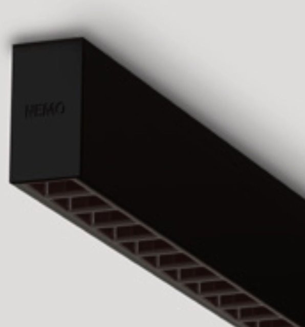 Nemo Lighting Zirkol Linear UGR LED-Deckenleuchte in Schwarz mit integriertem LED-Leuchtmittel (4000K) - Bild 1
