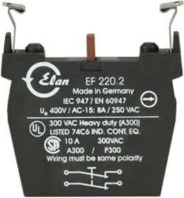 Schmersal Tastelement EF220.1 Druckknopfschalter 8 A 230 V AC-15 Schwarz - Bild 1