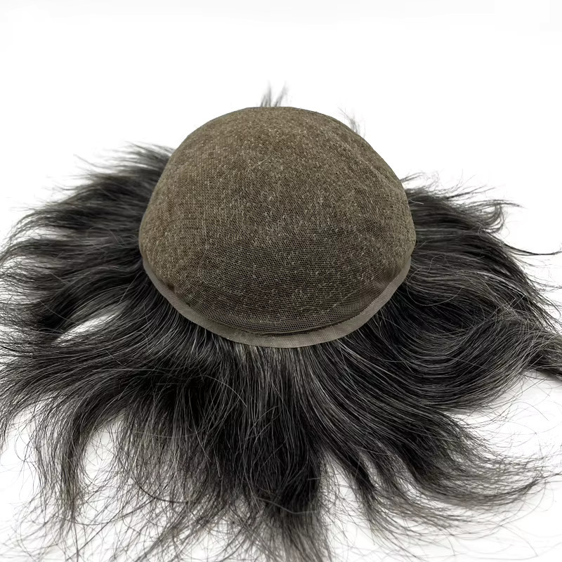 HRF Toupee Echthaar-Ersatzsystem aus französischer Spitze, Herren - Bild 3