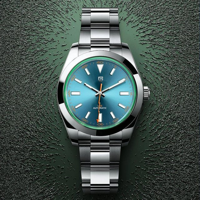 PAGANI DESIGN Armbanduhr Automatik, Edelstahl, Grün, Saphirglas, Herren - Bild 1