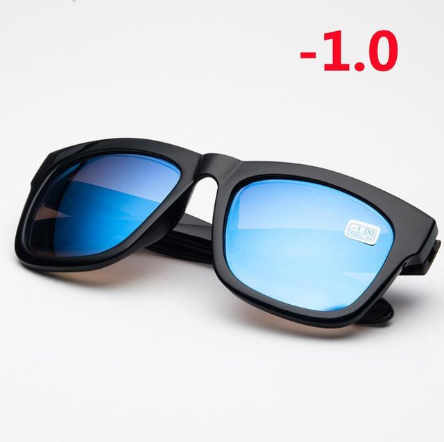 Bai Fen Bai Electronic 3C Sonnenbrille, quadratisch, Kunststoff, Unisex, blau schwarz - Bild 1