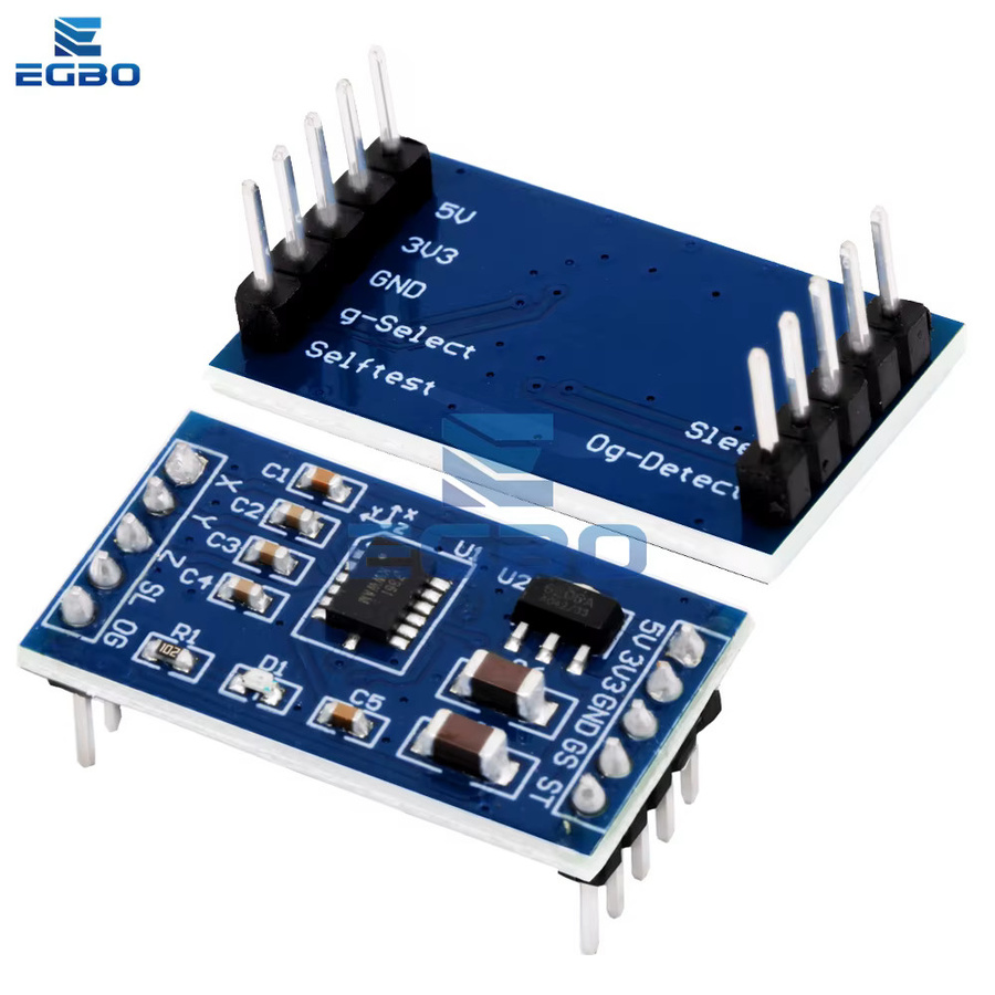 EGBO Beschleunigungsmesser-Sensor-Geschwindigkeitsmodul MMA7361/MMA7260 in Blau, kompatibel für Arduino, 3,3 V/5 V - Bild 3