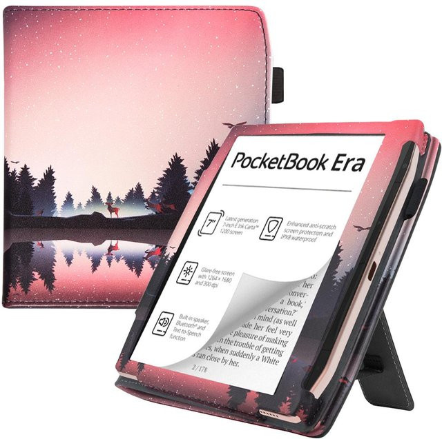 Schutzhülle für Pocketbook Era PB700 E-Book Reader mit Sleep-Funktion, Handgriff und Ständer, stoßfest und sturzsicher, Farbe: Pink - Bild 1
