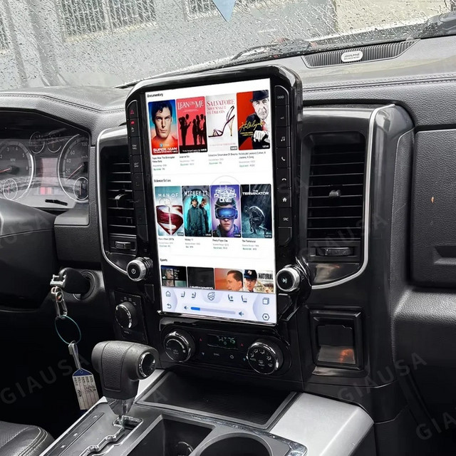 YANFU Android 15 Autoradio für Dodge RAM 1500 2500 (2008-2012) mit 14,5 Zoll Touchscreen, Kabelloses CarPlay, GPS und Bluetooth, Schwarz - Bild 1