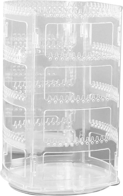 Ohrring-Organizer Schmuckständer aus Kunststoff, drehbar, white, Unisex - Bild 1