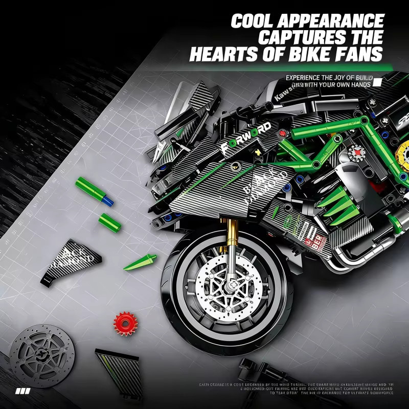 CACO BLOCKS Superbike-Bausatz, Fahrzeug, Maßstab 1:8 - Bild 3