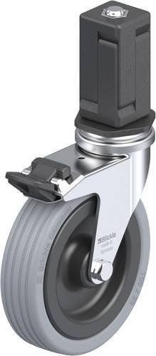Blickle LRA-VPA 100G-FI-EV05 Lenkrolle mit Feststeller in Schwarz-Grau, Rad-Durchmesser: 10 cm, Tragfähigkeit: 70 kg - Bild 1