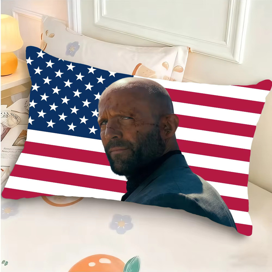 Potdemiel Kissenbezug mit amerikanischer Flagge, rechteckig, mehrfarbig - Bild 3