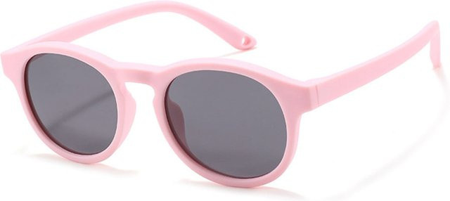 Techsuit 8308-C46 Baby-Sonnenbrille, rund, Vollrand, Kunststoff, pink, grey - Bild 1