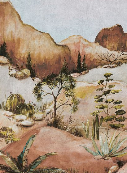 Eijffinger Tapete Savanna Earth Tones in Braun im Retro-Stil aus Vlies - Bild 1